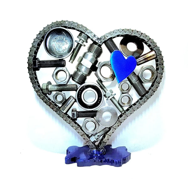 Blue Spare Parts Heart