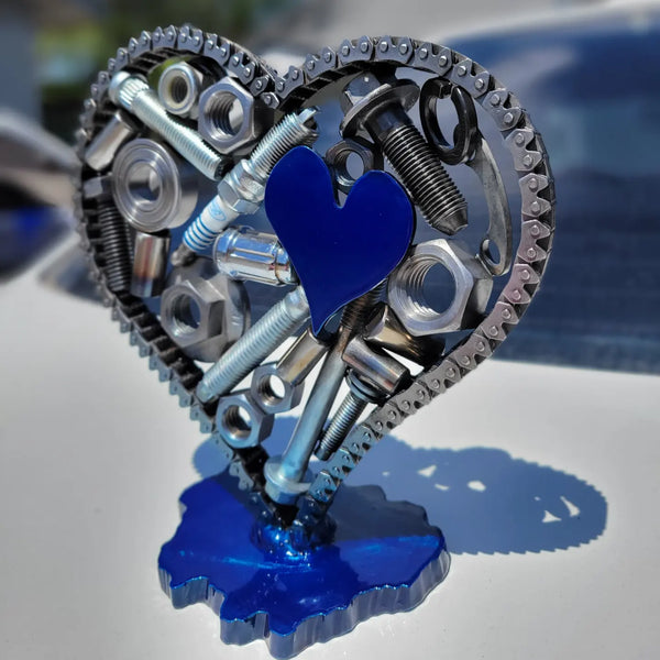 Blue Spare Parts Heart - Ford Edition