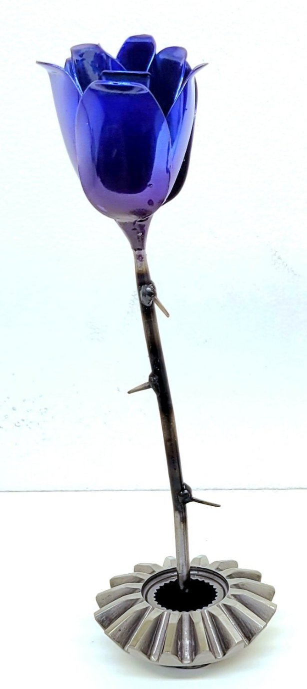 Blue/Purple Gear Rose
