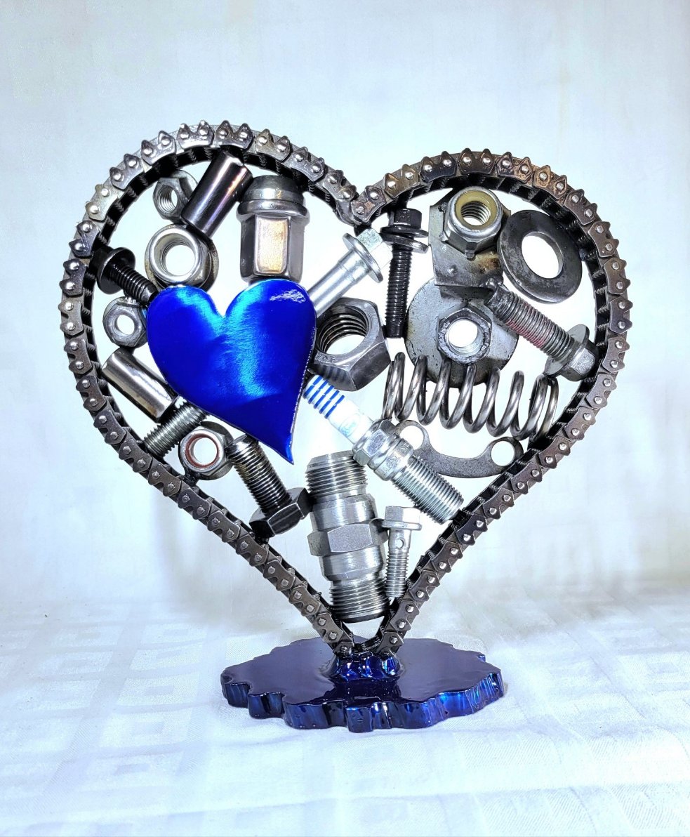 Blue Spare Parts Heart - Ford Edition