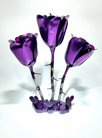 Purple Triple Rose